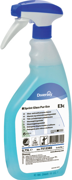 Lasinpuhdistusaine Sprint Glass Pur-Eco