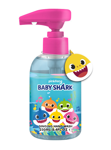 Nestesaippua Baby Shark 250ml, laulava